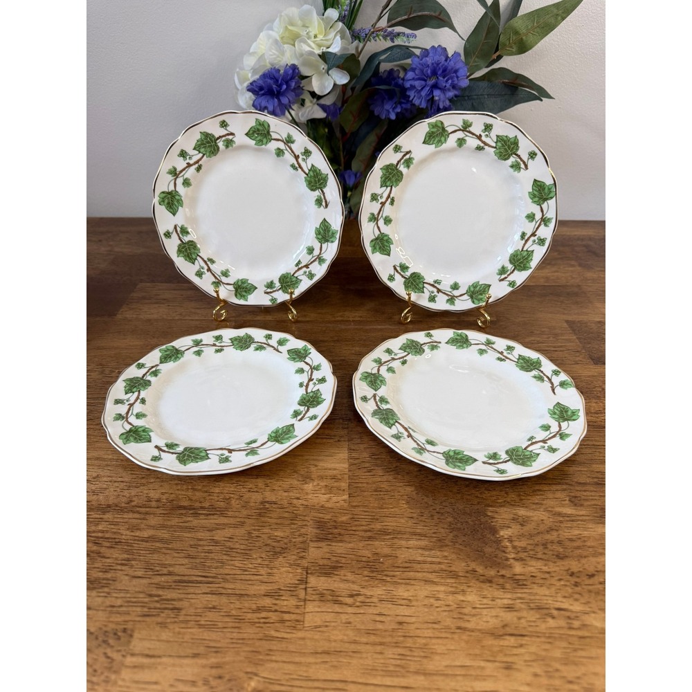 Johnson Bros Bathurst Side Plates Set Vintage Ivy Pattern England Dessert Plates